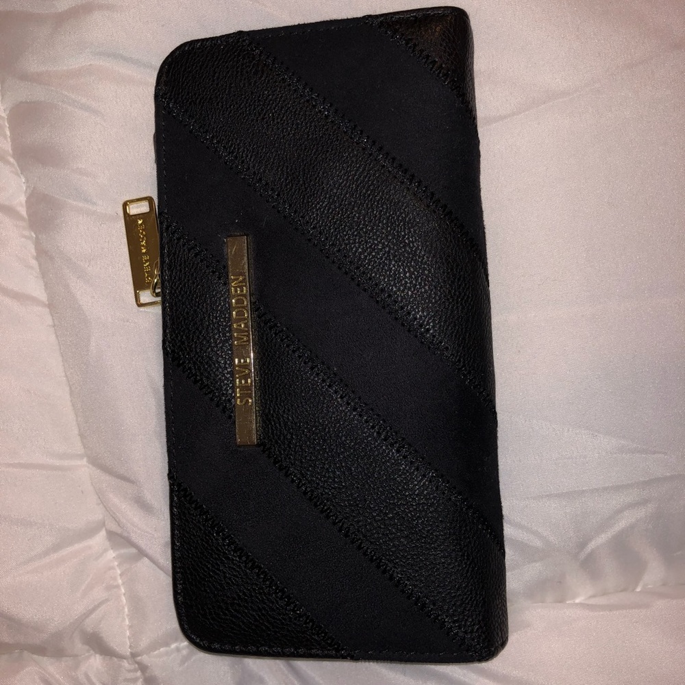 Black wallet and used once